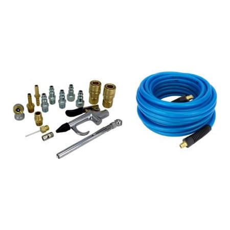 Milton Milton Flex Hose & M Style Air Compressor Accessory Kit, 1/4" Air Inlet, 17 Pieces MK1624G2